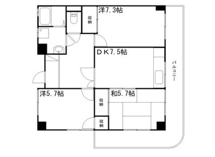 リッチウォーク土山の間取り