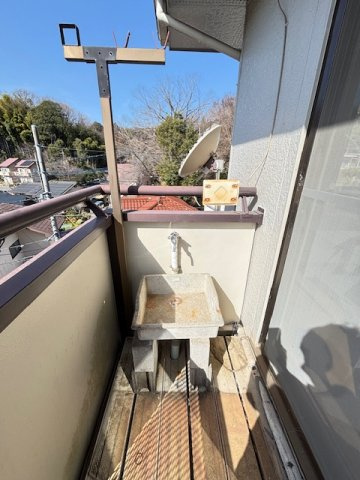 2階バルコニーにある外水栓