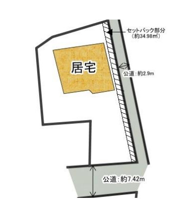 鴻巣市吹上本町5丁目　中古戸建の区画図