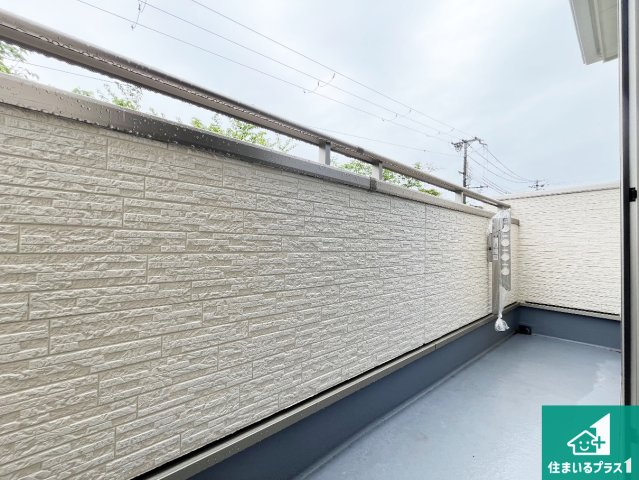 神戸市垂水区南多聞台　新築一戸建てのバルコニー|日当たりのよいバルコニー！お部屋が開放的に！