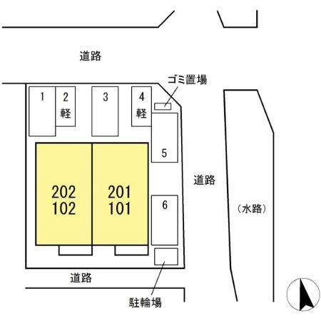 アスクレオの区画図