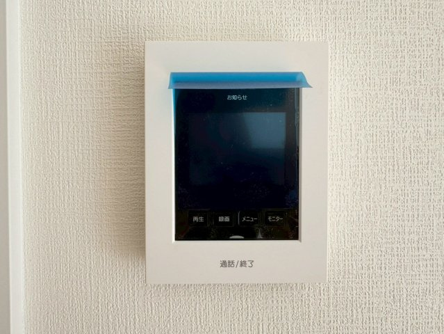 Adobleーアドブルー小倉北区霧ケ丘1丁目3期　【小倉北区　新築戸建て】の防犯設備|お子様のお留守番にも安心なＴＶモニター付インターフォン　【小倉北区　新築戸建て】