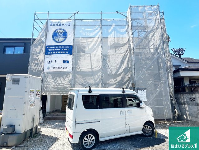 泉大津市助松町　第2期　新築一戸建ての外観|現在建築中！落ち着いた街並みで新生活を始めることが出来そう！周辺の物件も併せてご紹介させて頂きます！