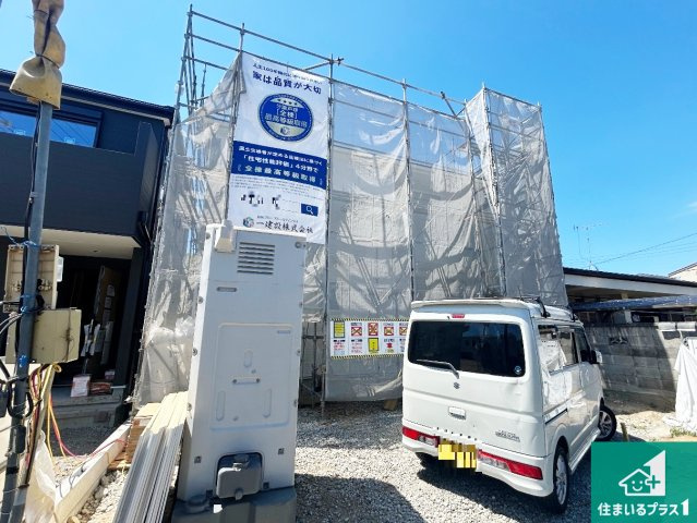 泉大津市助松町　第2期　新築一戸建ての外観|現在の進捗状況です！順調に作業進行中、完成が待ち遠しいです！詳細の間取り等、お気軽にお問い合わせください！