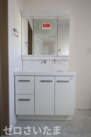 《仲介手数料無料》浦和区木崎４丁目25-6新築一戸建てイデアーレの独立洗面台