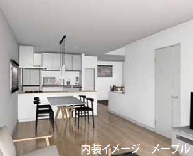 静岡市　駿河区　豊田　新築住宅　①号棟　３LDKのキッチン|同施工会社の施工例写真（実際とは異なる場合があります）