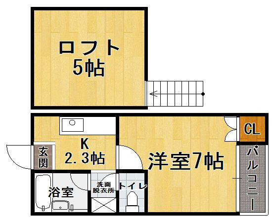 アイランド片江の間取り