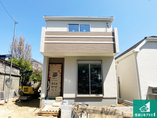 神戸市垂水区南多聞台　新築一戸建ての外観|現在の進捗状況です！順調に作業進行中、完成が待ち遠しいです！詳細の間取り等、お気軽にお問い合わせください！