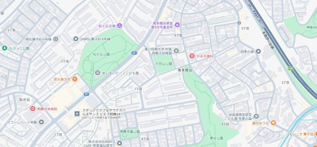 神戸市垂水区南多聞台　新築一戸建ての地図