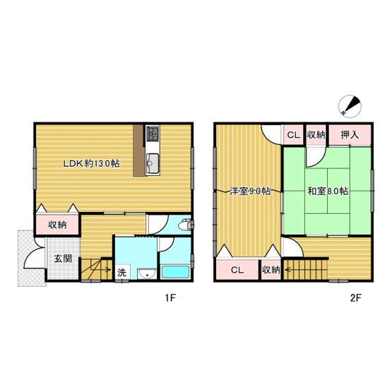 【間取り】 | 芦屋市三条南町テラスハウス西棟