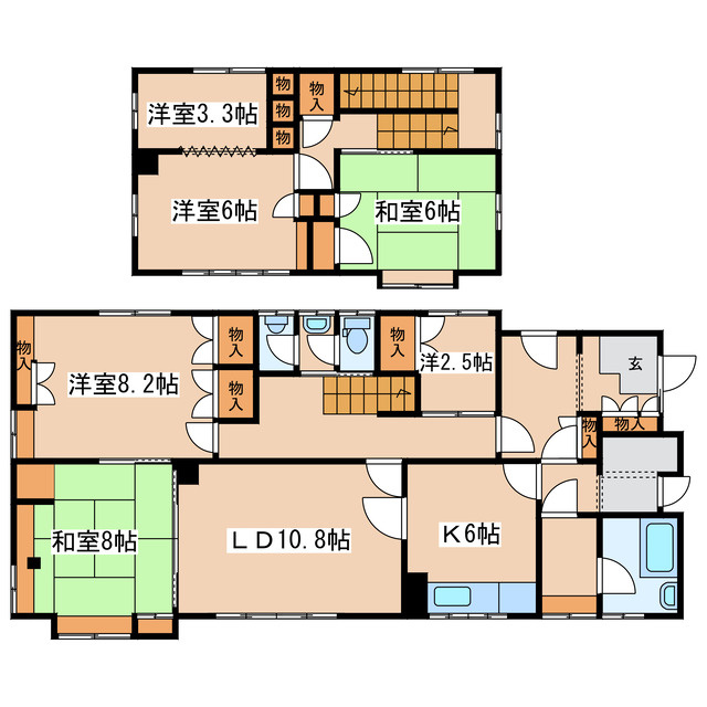 柳町3-15貸家の間取り