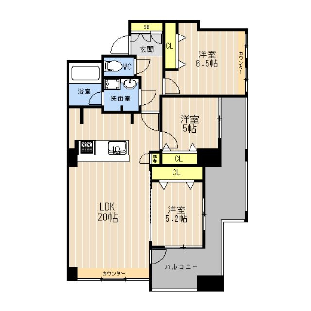 I.PROUD神水の間取り