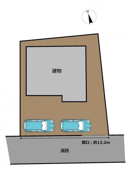  八戸市大字白銀町字雷の区画図