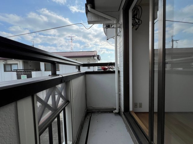 ラ・クルー横江C棟のバルコニー