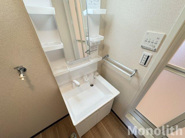 グリーンオアシスD棟の洗面所