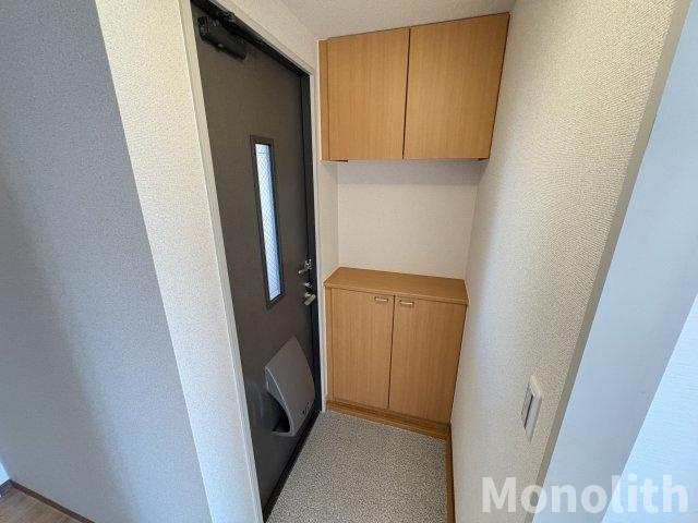 グリーンオアシスD棟の玄関