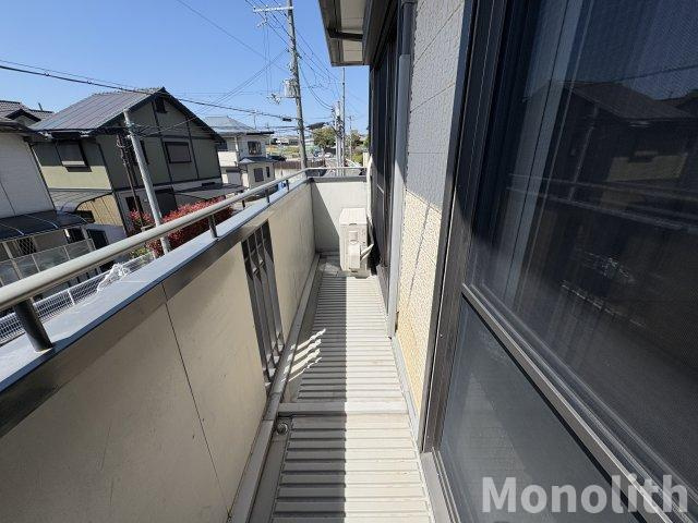 グリーンオアシスD棟のバルコニー