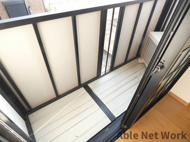 グラン　ヴェルジュBのバルコニー|日当りのいいバルコニーです