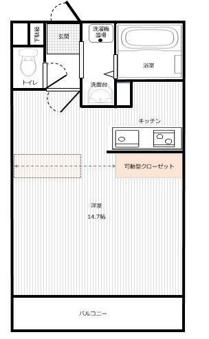クラージュ田島の間取り