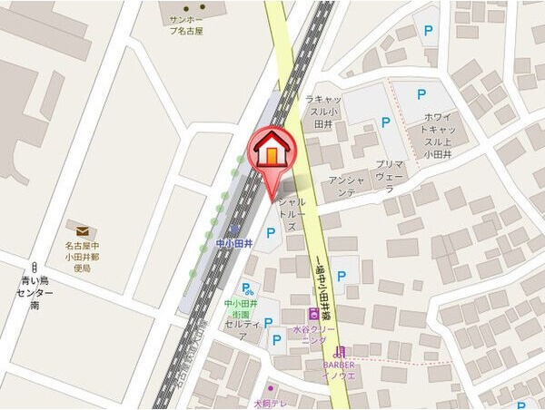 NST上小田井の地図