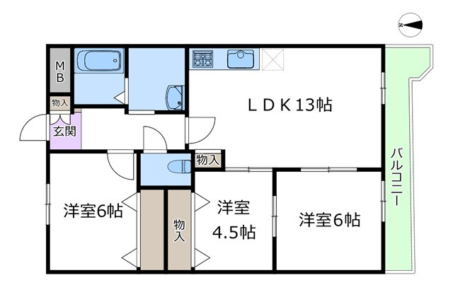 【間取り】 | グリーンエクセル柴原 | エイブルにて取扱い可能な住宅ローンは、全部で10種類以上！お客様にピッタリの住宅ローンを当社のFPよりご案内させて頂きます。住宅ローンのご相談だけでも、お気軽にご相談下さいませ。