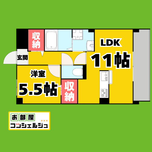 フェリオ(Ferio)新西の間取り