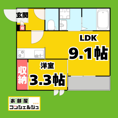 GRANDTIC新瑞橋駅前の間取り