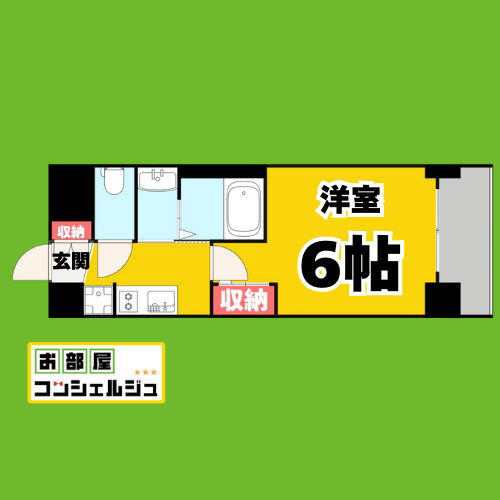 エステムコート名古屋新栄IIアリーナの間取り