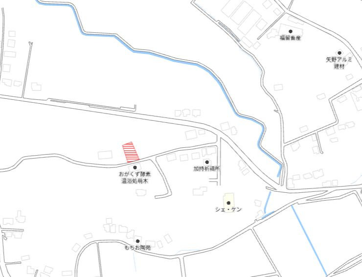 都城市横市町の売地の土地図