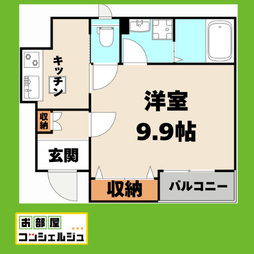 オ　ソレイユ呼続の間取り