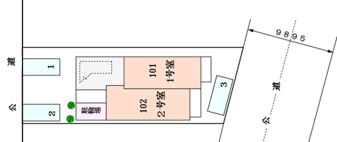 グランツの駐車場