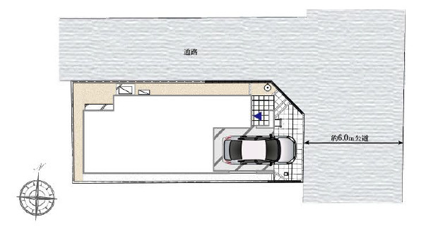 板橋区小茂根2丁目　屋上テラス×車庫付　ハイグレード住宅　限定1棟の区画図