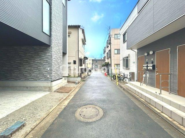 江戸川区松島2丁目新築分譲住宅の前面道路含む現地写真|全面道路
