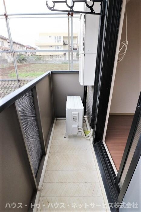 ピュアタウン南逆井　Ｃのバルコニー