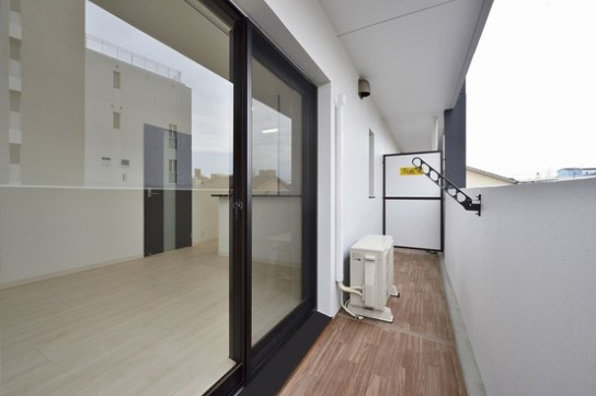 熊本市中央区水前寺３丁目の賃貸マンションのバルコニー