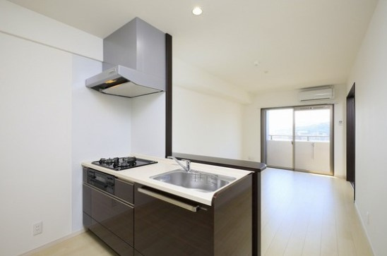 熊本市中央区水前寺３丁目の賃貸マンションのキッチン