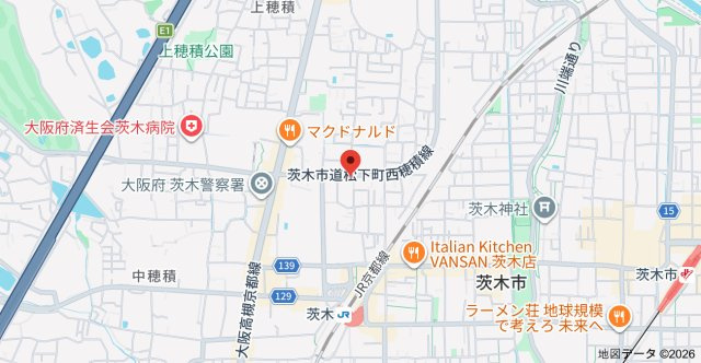 エスト茨木の地図