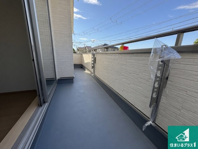 神戸市垂水区南多聞台　新築一戸建てのバルコニー|日当たりのよいバルコニー！お部屋が開放的に！