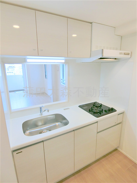 ステージグランデ多摩川のキッチン|2口ガスシステムキッチン　カウンターキッチン