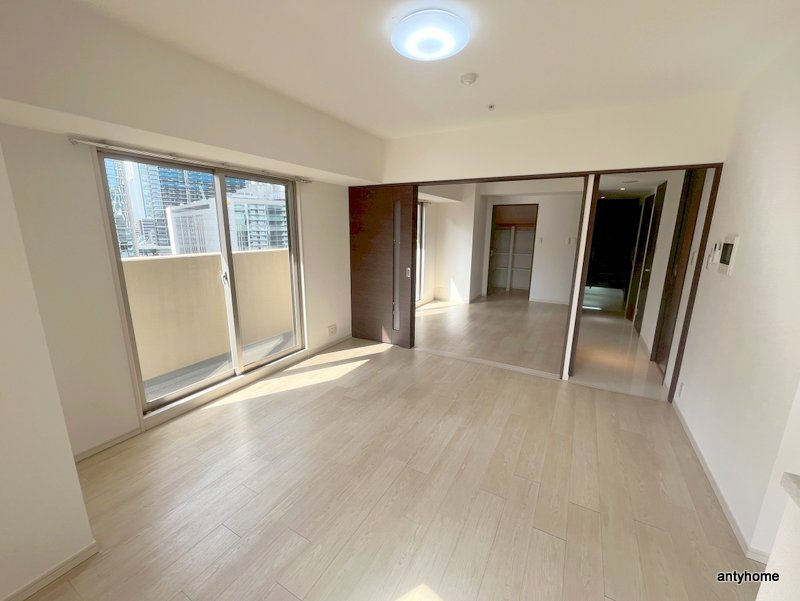 カスタリアタワー肥後橋　仲介手数料無料の居間・リビング