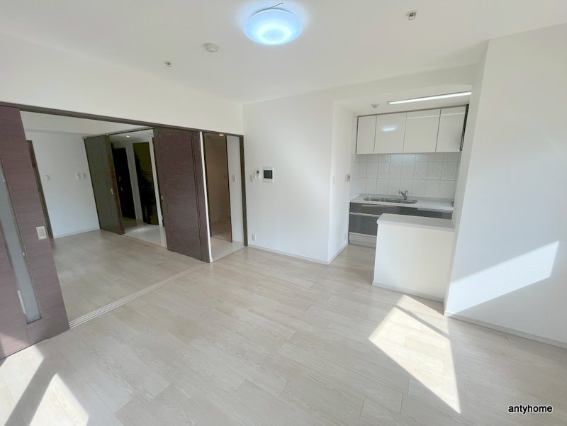 カスタリアタワー肥後橋　仲介手数料無料の居間・リビング