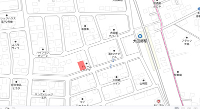【地図】 | 筑西市玉戸土地（大田郷駅前）