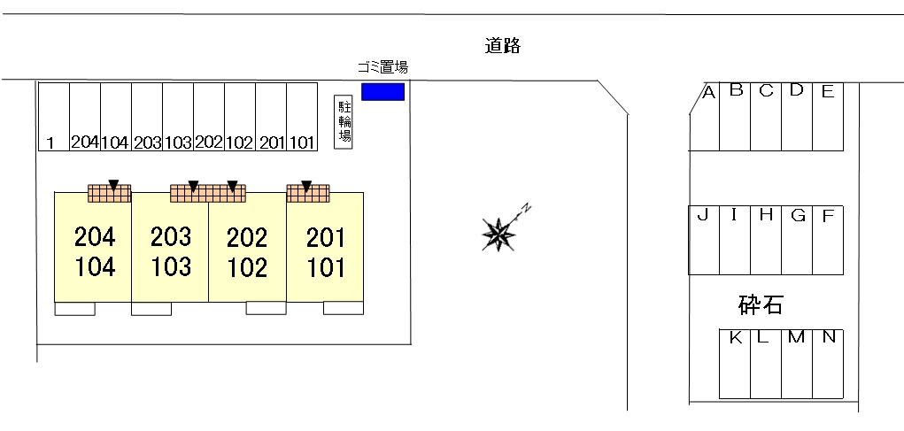 フォンテーヌⅤの区画図