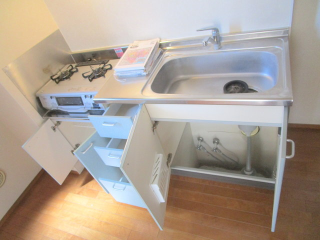 カーサ・クローカスのキッチン|★キチン下収納★