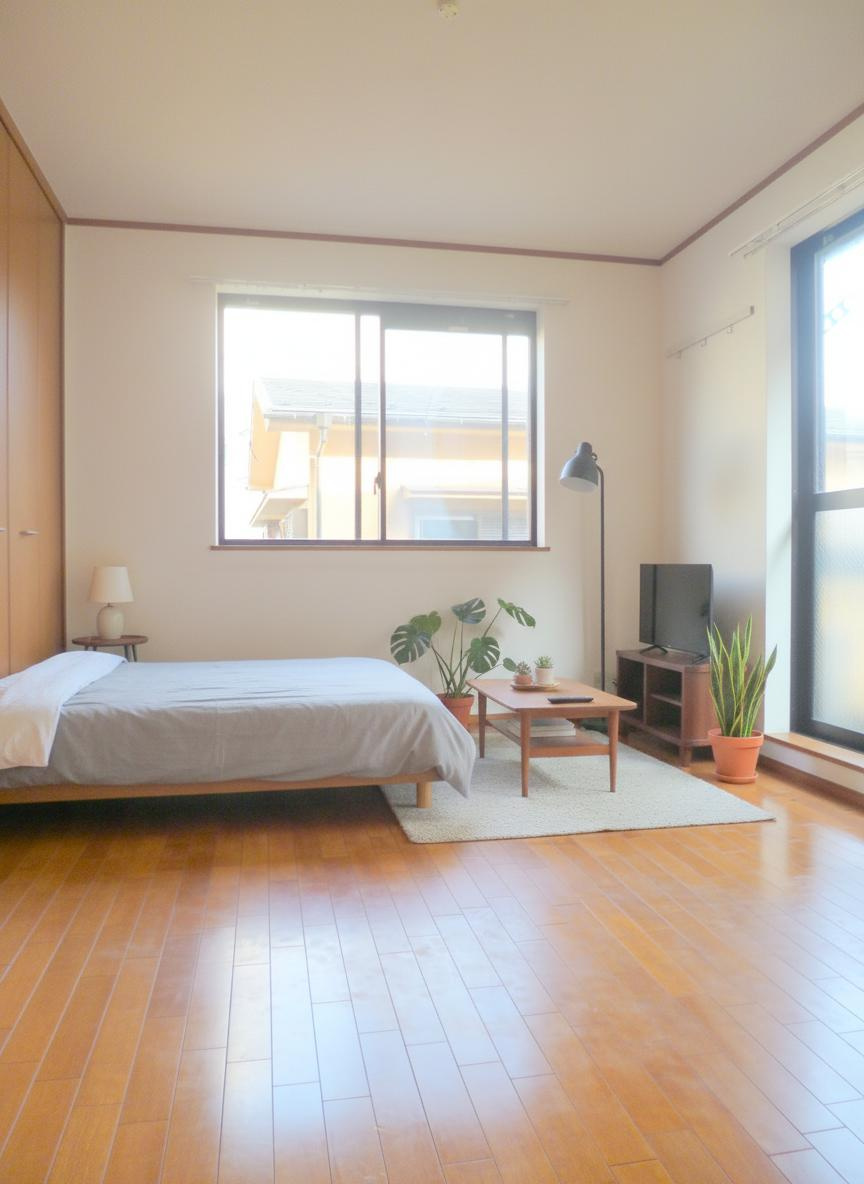 カーサ・クローカスの洋室|CG家具の為、実際に家具の設置はありません。