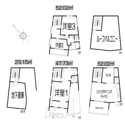 【区画図】 | 原宿Ｈｏｕｓｅ　原宿ハウス |  