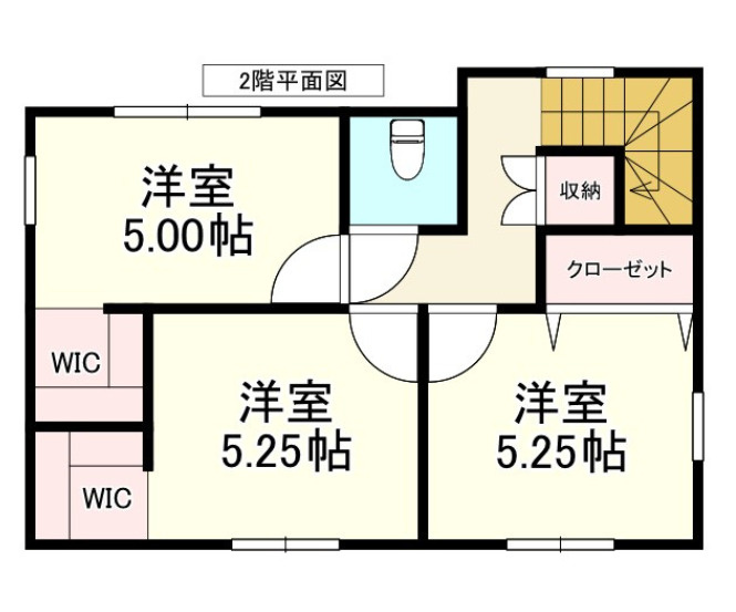 八戸市長苗代内舟渡　A棟の間取り