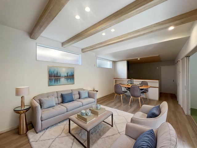 橿原市石原田町　の居間・リビング|この家具はAI生成によって配置されたものです