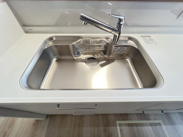 橿原市石原田町　のキッチン|清潔感のあるステンレスシンク