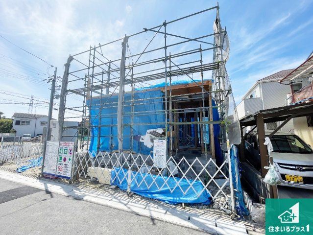伊丹市堀池　第13期　新築一戸建ての外観|周辺は落ち着いた街並みの住宅地！子育てがしやすい住環境です！まだ未完成ですが、現地でしかわからない事もございます。是非一度ご覧ください。